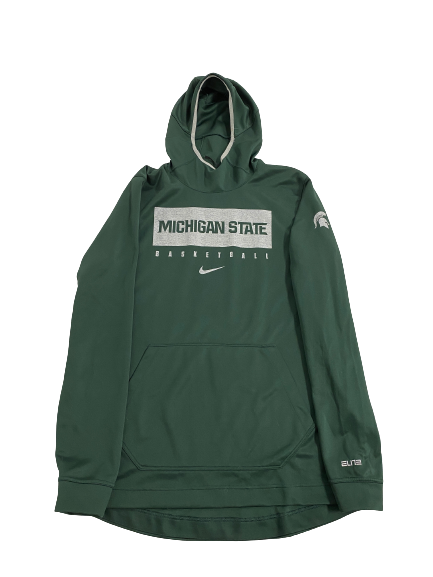 Joey Hauser Michigan State Basketball Team-Issued Travel Sweatshirt (Size XLT)