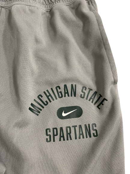 Joey Hauser Michigan State Basketball Team-Issued Sweatpants (Size XLT)