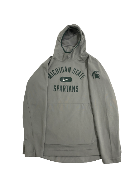 Joey Hauser Michigan State Basketball Team-Issued Travel Sweatshirt (Size XLT)