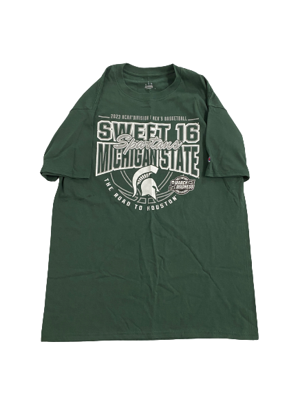 Joey Hauser Michigan State Basketball 2023 Sweet 16 T-Shirt (Size L)