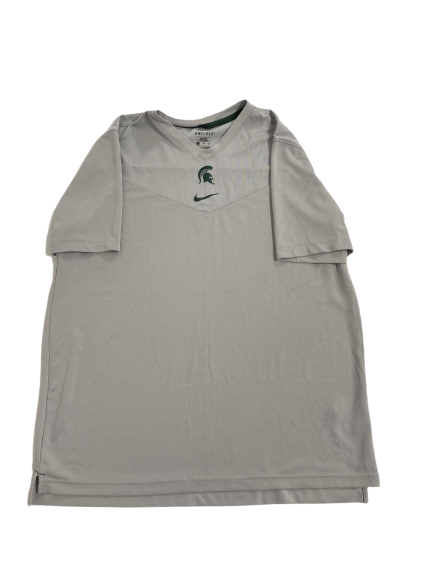 Joey Hauser Michigan State Basketball Team-Issued Workout Shirt (Size XLT)