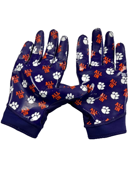 Joey Eddis Clemson Football Player Exclusive Gloves (Size XL)