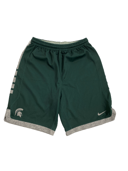 Joey Hauser Michigan State Basketball Player-Exclusive Pratice Shorts (Size XL)