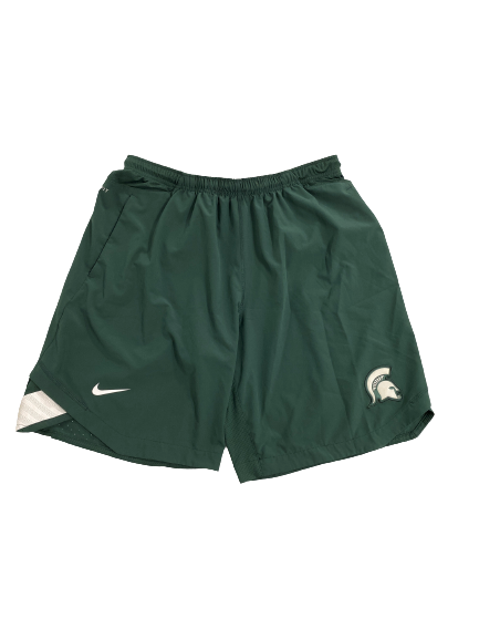 Joey Hauser Michigan State Basketball Team-Issued Shorts (Size XL)