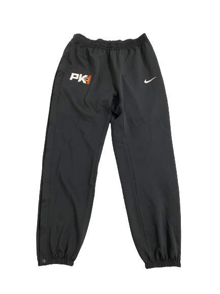 Joey Hauser Michigan State Basketball Phil Knight Invitational Tournament Player-Exclusive Pre-Game Warm-Up Snap-Off Sweatpants (Size XLT)