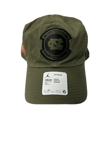Sebastian Cheeks North Carolina Football Team Issued "Military" Adjustable Hat