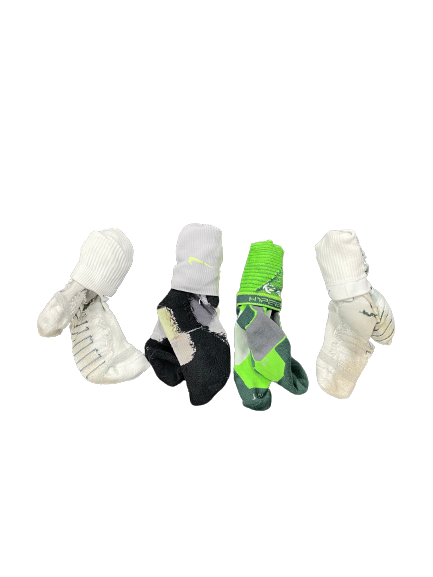 Joey Hauser Michigan State Basketball Team-Issued Socks (Set of 4)