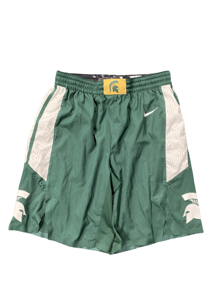 Joey Hauser Michigan State Basketball 2019-2020 Season Game Issued Shorts (Size 40)
