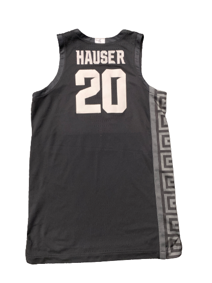 Joey Hauser Michigan State Basketball 2020-2021 Season Black Alternate Game Worn Jersey (Size 50)