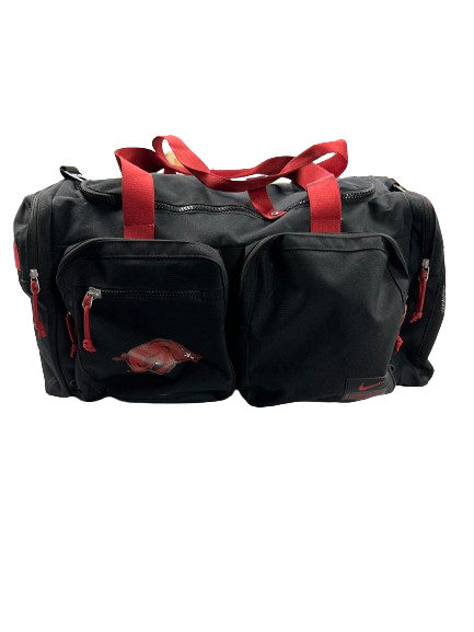 Zach Williams Arkansas Football Team Issued Travel Duffle Bag