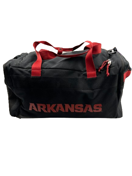 Zach Williams Arkansas Football Team Issued Travel Duffle Bag