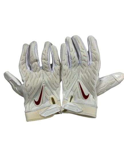 Zach Williams Arkansas Football Player Exclusive Gloves (Size 3XL)
