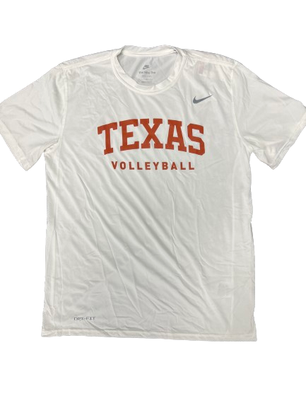 Asjia O’Neal Texas Volleyball Team Issued T-Shirt (Size L)
