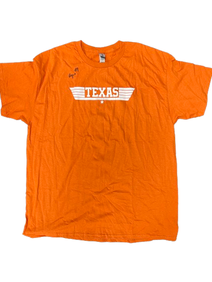 Asjia O’Neal Texas Volleyball Team Issued SIGNED T-Shirt (Size XL)