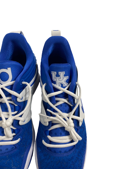 CJ Fredrick Kentucky Basketball Player-Exclusive KD 15 Shoes (Size 12.5)