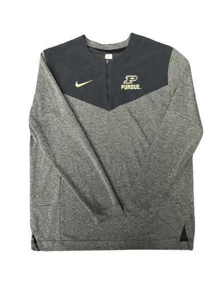Tyrone Tracy Jr. Purdue Football Team Issued Quarter-Zip Pullover (Size L)