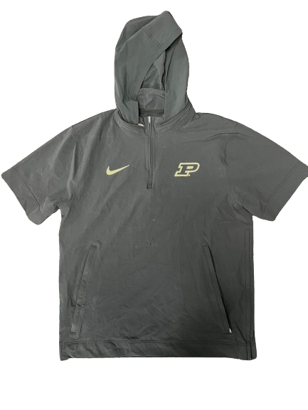 Tyrone Tracy Jr. Purdue Football Player Exclusive Quarter-Zip Sideline Jacket (Size L)
