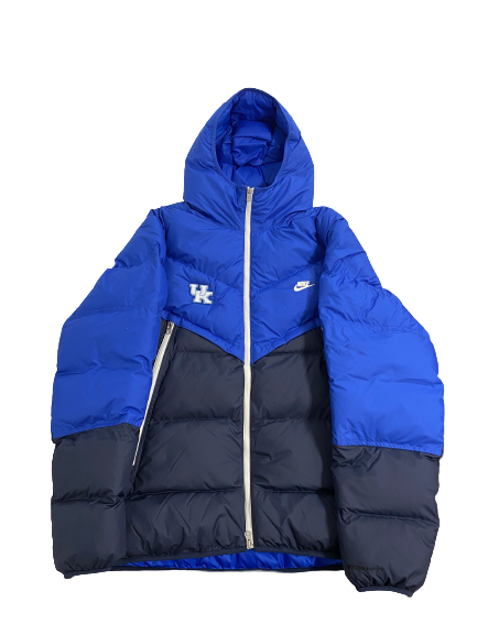 CJ Fredrick Kentucky Basketball Player-Exclusive Storm Fit Winter Puffer Jacket (Size L) *RARE*