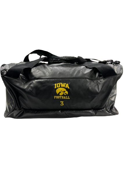 Tyrone Tracy Jr. Iowa Football Player Exclusive PREMIUM Travel Duffle Bag with 