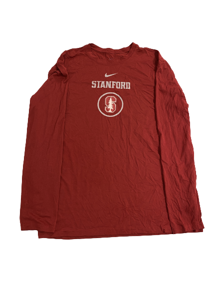 Elijah Higgins Stanford Football Team-Issued Long Sleeve Shirt (Size XL)