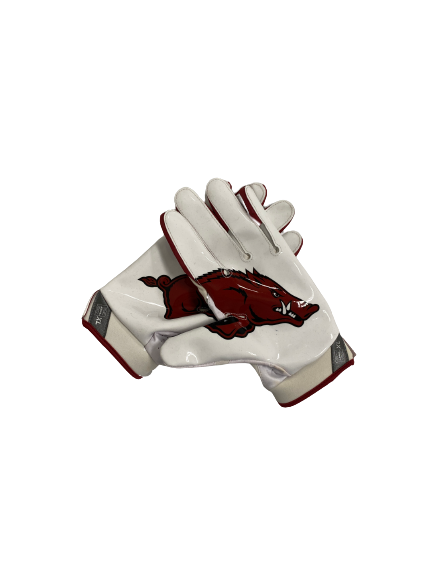 Arkansas Football Player-Exclusive Gloves (Size XL)