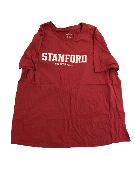 Elijah Higgins Stanford Football Team-Issued T-Shirt (Size XXL)