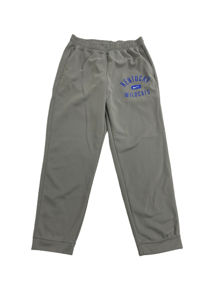 CJ Fredrick Kentucky Basketball Team-Issued Travel Sweatpants (Size L)