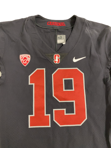 Elijah Higgins Stanford Football Game Worn Jersey (Size 42)