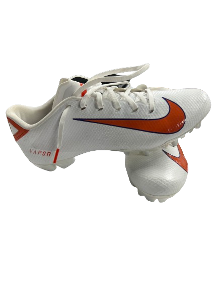 Andrew Mukuba Clemson Football Player Exclusive Nike Vapor Low Cleats (Size 10)