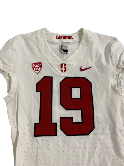 Elijah Higgins Stanford Football Game Worn Jersey (Size 42)