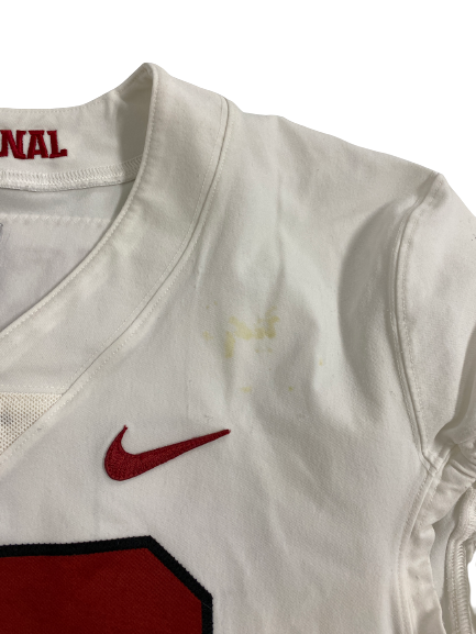 Elijah Higgins Stanford Football Game Worn Jersey (Size 42)