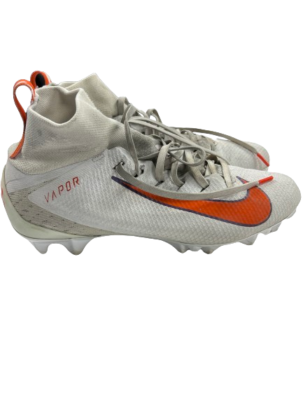 Andrew Mukuba Clemson Football Player Exclusive Nike Vapor Worn Cleats (Size 9.5)