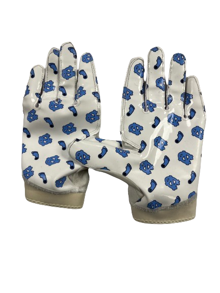 Sebastian Cheeks North Carolina Football Player Exclusive Gloves (Size 2XL)