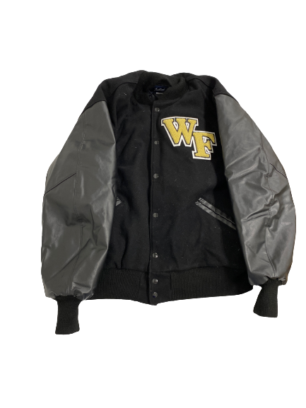 Lucas Taylor Wake Forest Basketball Player-Exclusive Varsity Letterman Jacket (Size XL)