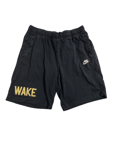 Lucas Taylor Wake Forest Basketball Team-Issued Sweatshorts (Size L)