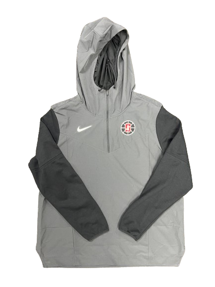 James Keefe Stanford Basketball Player Exclusive Quarter-Zip Windbreaker Jacket (Size XL)