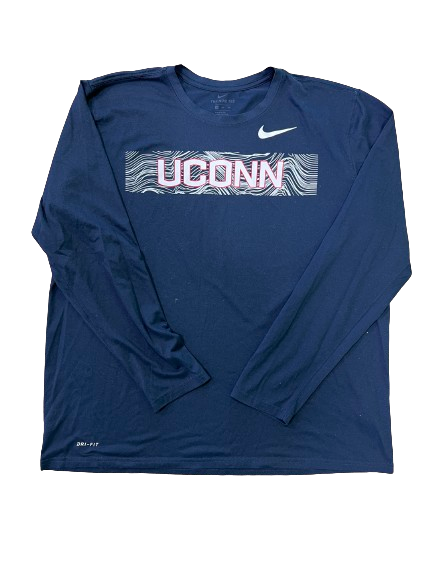 Matt Garry UConn Basketball Team Issued Long Sleeve Shirt (Size XXL)