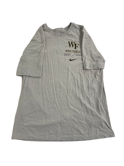 Lucas Taylor Wake Forest Basketball Team-Issued T-Shirt (Size LT)