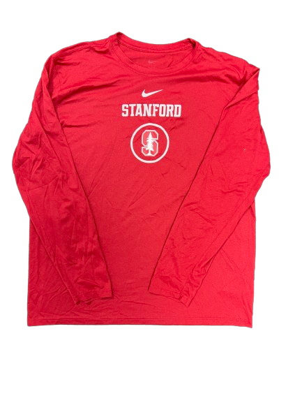 James Keefe Stanford Basketball Team Issued Long Sleeve Shirt (Size XL)