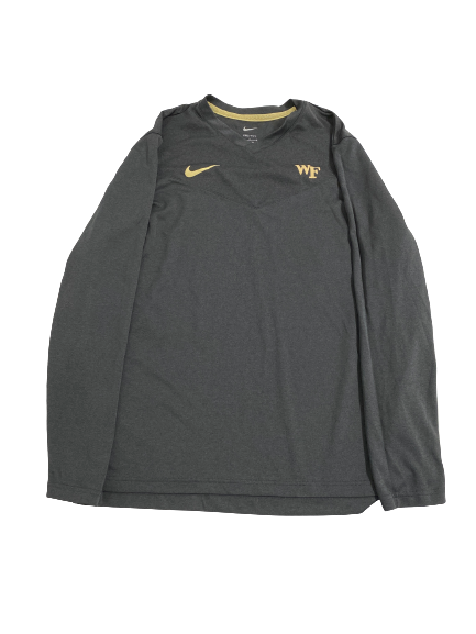 Lucas Taylor Wake Forest Basketball Team-Issued Long Sleeve Shirt (Size L)