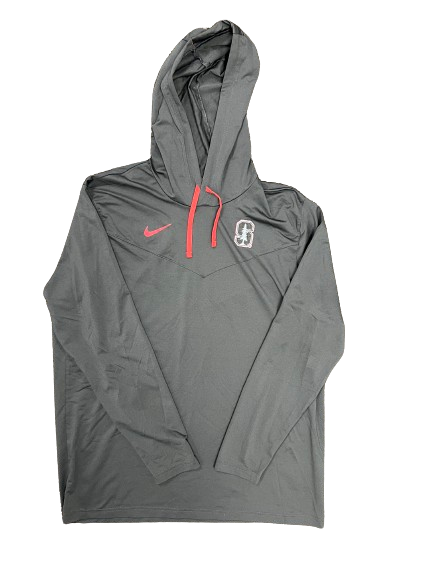 James Keefe Stanford Basketball Team Issued Performance Hoodie (Size XL)