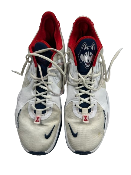 Matt Garry UConn Basketball Player Exclusive "Paul George 5" Shoes (Size 13)