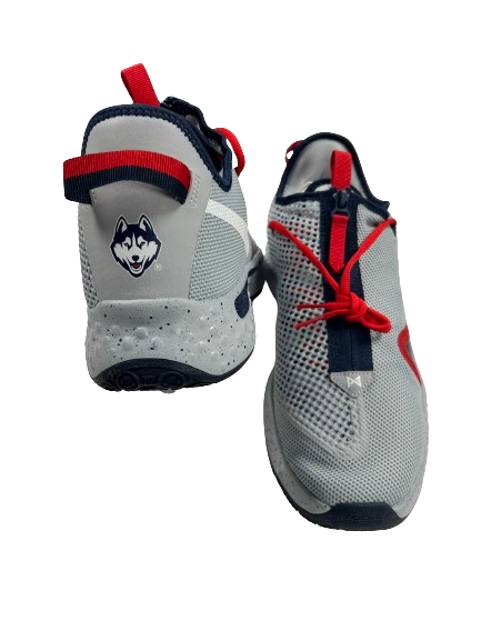 Matt Garry UCONN Basketball Player Exclusive "Paul George 4" Shoes (Size 13) - NEW
