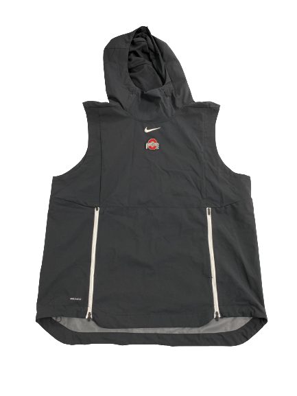 Musa Jallow Ohio State Basketball Player-Exclusive Sleeveless Hoodie (Size L)