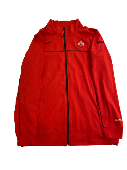 Musa Jallow Ohio State Basketball Player-Exclusive "LeBron" Travel Zip-Up Jacket (Size LT)