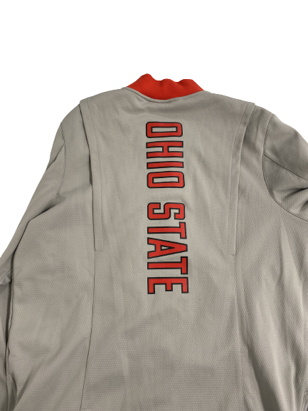 Musa Jallow Ohio State Basketball Player-Exclusive "LeBron" Pre-Game Warm Up Jacket With 