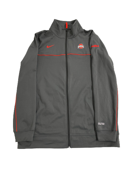 Musa Jallow Ohio State Basketball Player-Exclusive "LeBron" Zip-Up Jacket (Size LT)
