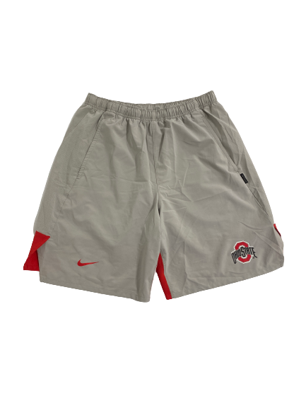 Musa Jallow Ohio State Basketball Team-Issued Shorts (Size L)