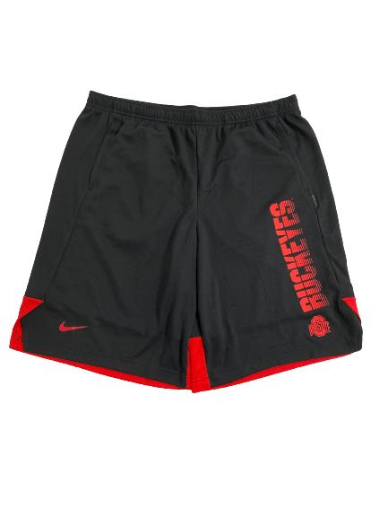 Musa Jallow Ohio State Basketball Team-Issued Shorts (Size L)