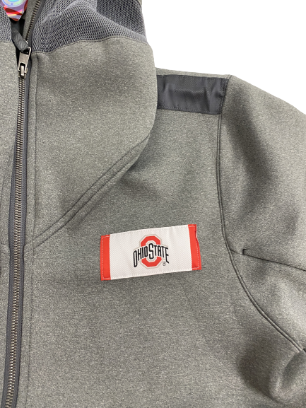 Musa Jallow Ohio State Basketball Player-Exclusive Short Sleeve Travel Zip-Up Jacket (Size LT) (New With $150 Tag)